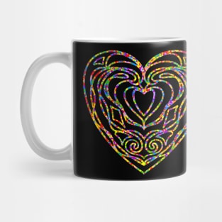 RAINBOW Heart Design. Mug